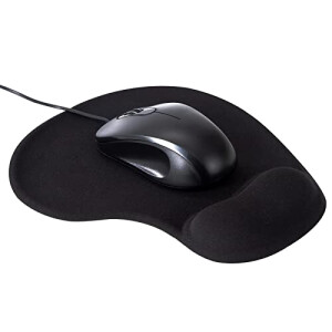 Tapis de souris noir 190x230 mm