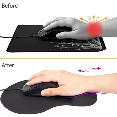 Tapis de souris noir 190x230 mm variant 4 