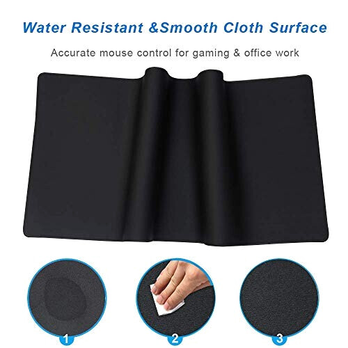Tapis de souris noir 90x40 900x400 mm variant 1 