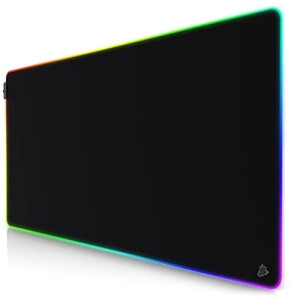Tapis de souris noir XXL LED 120x60 cm