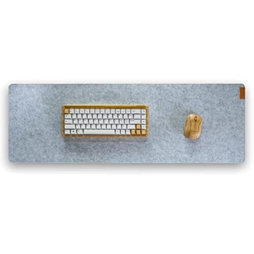 Tapis de souris gris light gris xl 90x30 cm