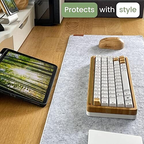 Tapis de souris gris light gris xl 90x30 cm variant 3 