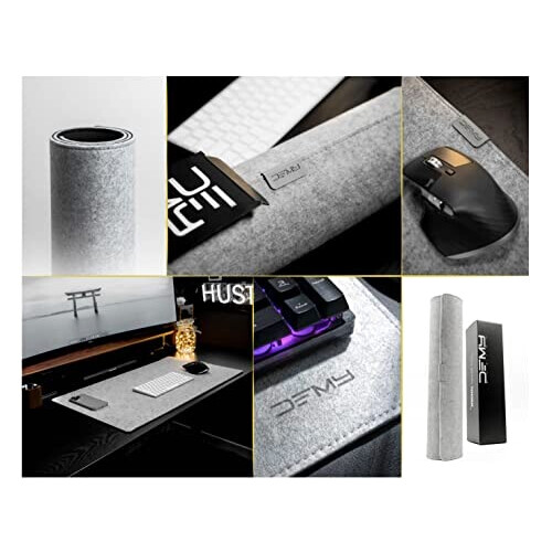 Tapis de souris gris clair (ral ) XXL 80x40 cm variant 4 