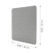 Tapis de souris gris clair 22x22 cm - miniature variant 4