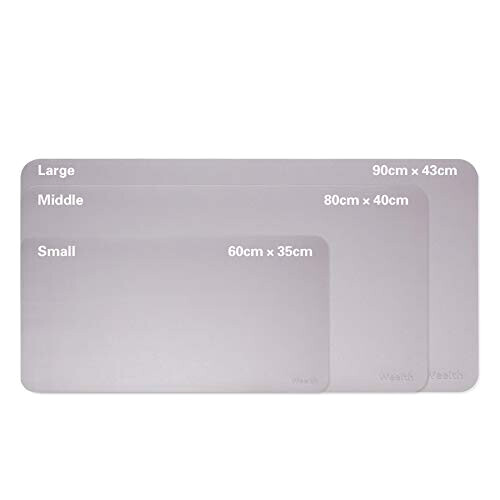 Tapis de souris gris /argent 60 x 35 40x80 cm variant 3 