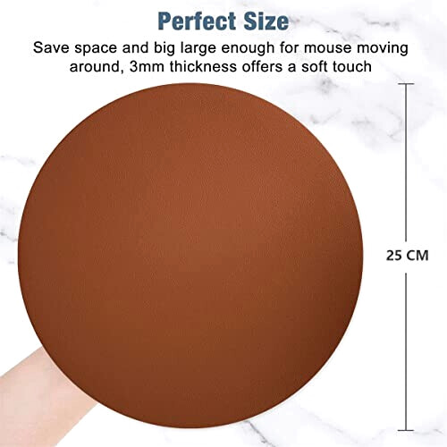 Tapis de souris marron + gris 25x25 cm variant 4 