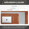 Tapis de souris marron brun 40x80 cm - miniature variant 3