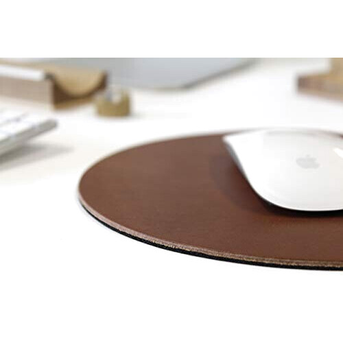 Tapis de souris marron cuir bronzage variant 2 