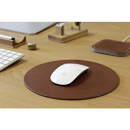 Tapis de souris marron cuir bronzage variant 3 