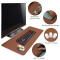Tapis de souris marron marron/gris 95 x 40 95x40 cm - miniature variant 2