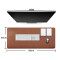 Tapis de souris marron marron/gris 95 x 40 95x40 cm - miniature variant 4
