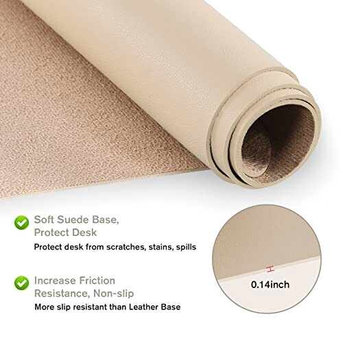 Tapis de souris beige 80 x 40 80x40 cm variant 1 