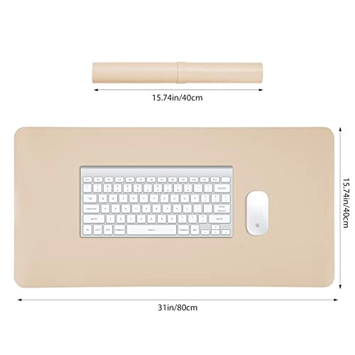 Tapis de souris beige 80 x 40 80x40 cm variant 5 