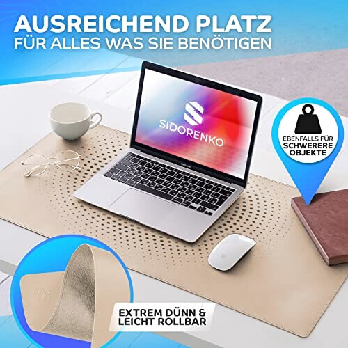 Tapis de souris beige XXL 80x40 cm variant 1 