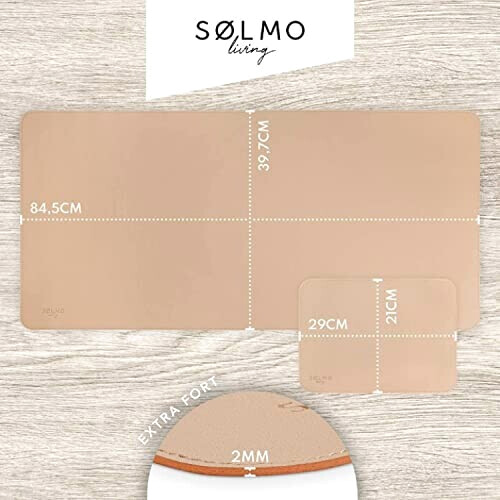 Tapis de souris beige /cognac 85x40 85x40 cm variant 2 